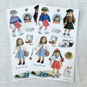 NEW 2009 American Girl MOLLY - 2 Sticker sheets